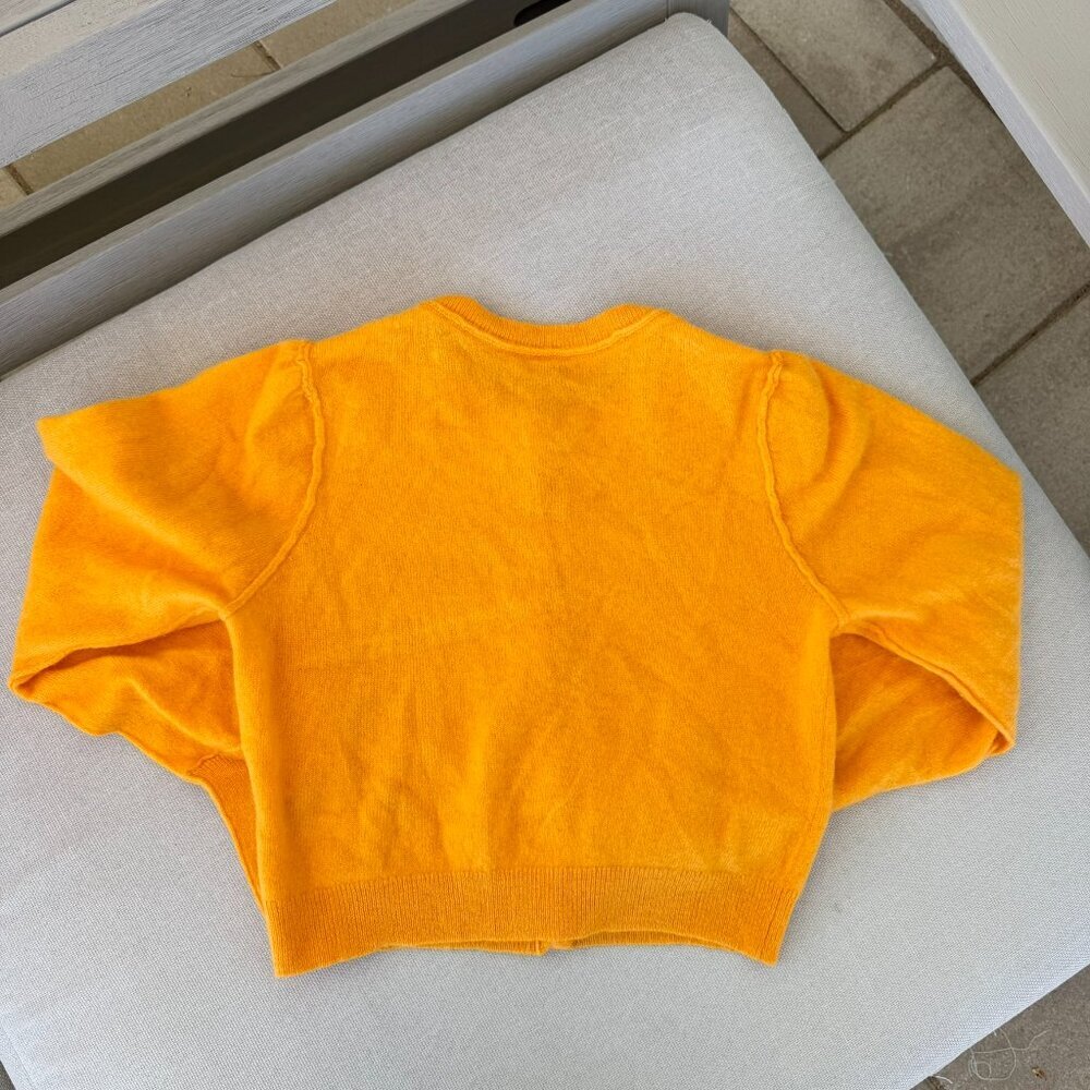 Free People Pearl Cashmere Sweater Cardigan Orange Large - Picture 6 of 7